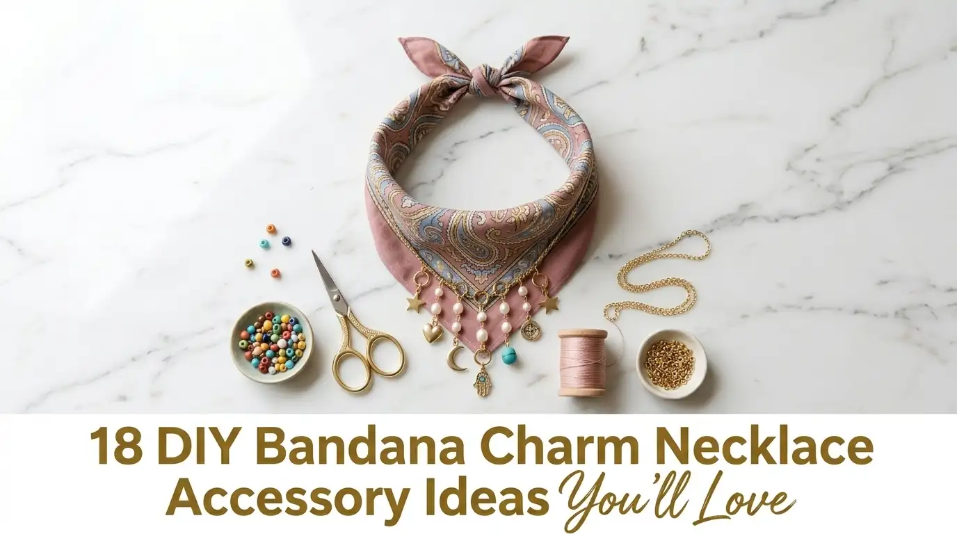 18 DIY Bandana Charm Necklace Accessory Ideas