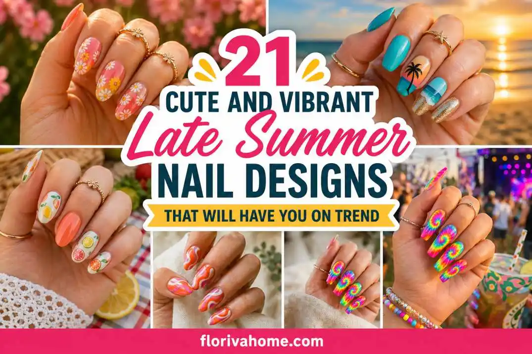 21 Cute and Vibrant Late Summer Nail Designs That Will Have You on Trend