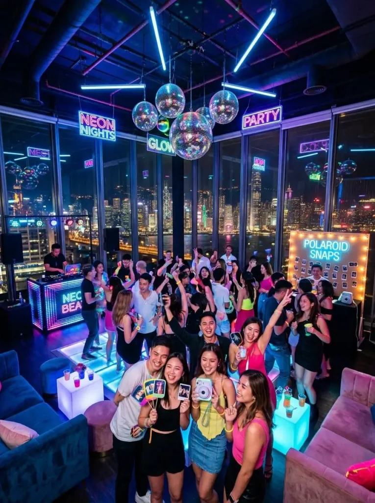 5 1989 Era Neon Pop Party – Retro City Lights