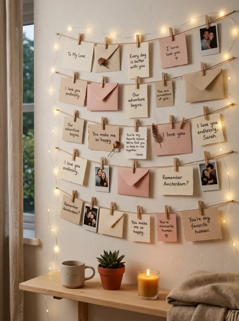 DIY Love Note Wall