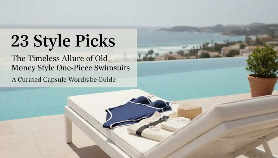 The Timeless Allure of Old Money Style One-Piece Swimsuits A Curated Capsule Wardrobe Guide