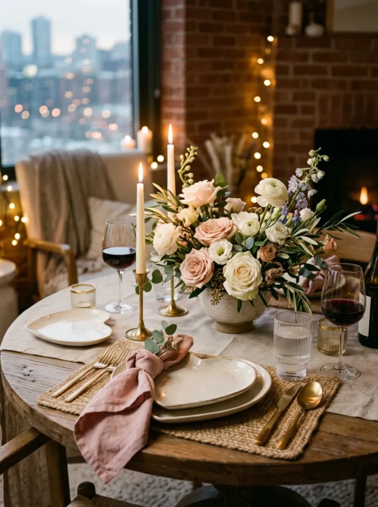Love-Themed Table Setting