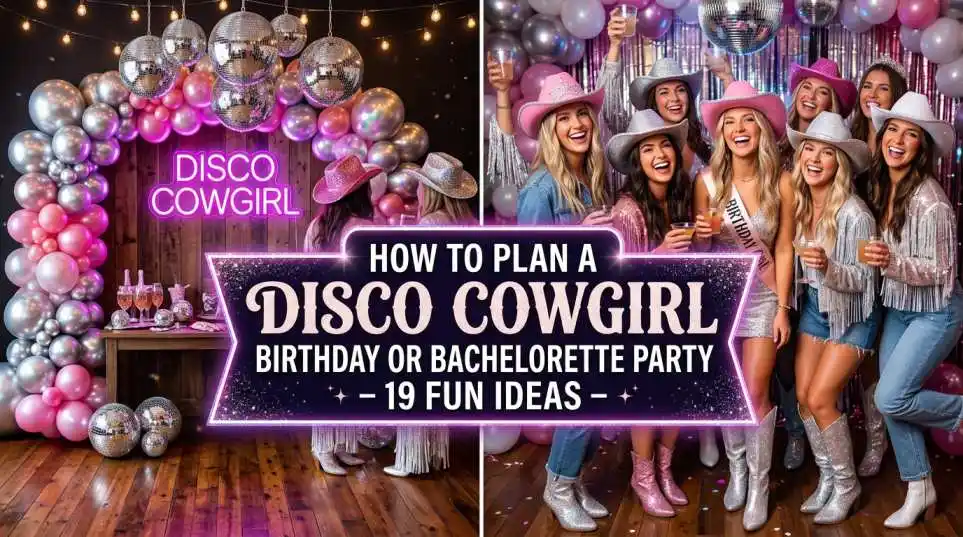 How to Plan a Disco Cowgirl Birthday or Bachelorette Party