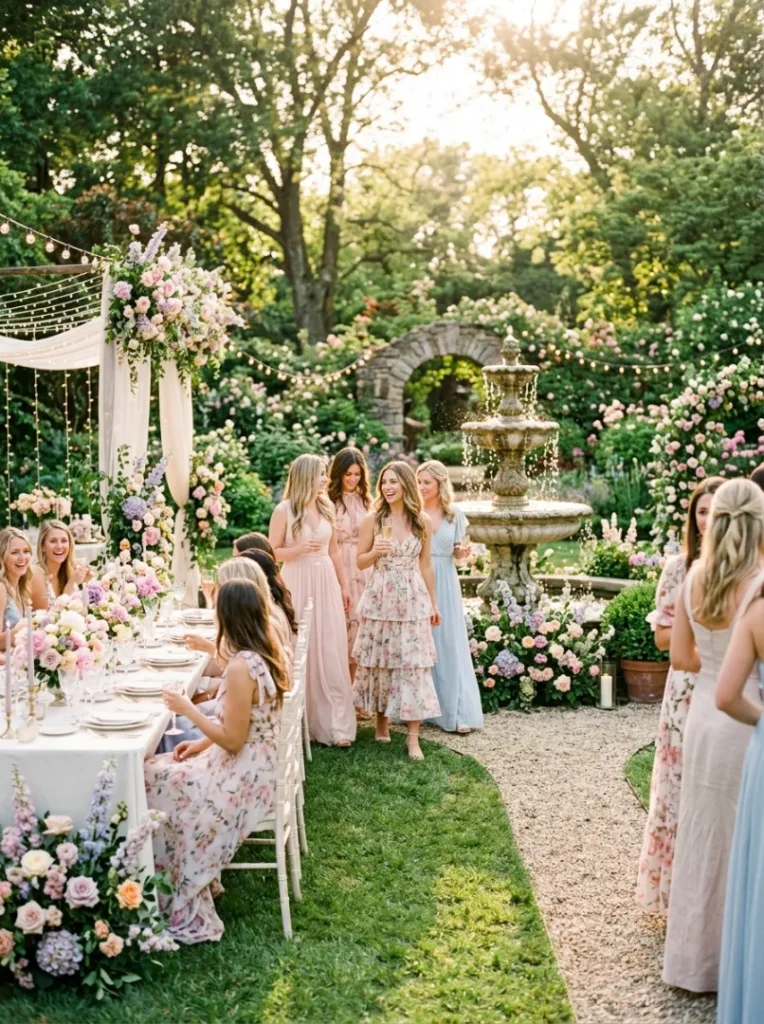 11. Garden Fountain Fairytale Setting
