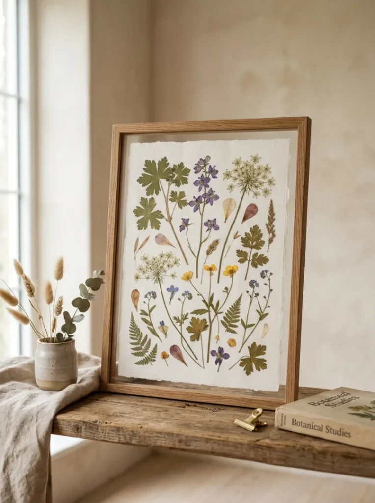 11. “Pressed Flower Art That Preserves Beautiful Moments”