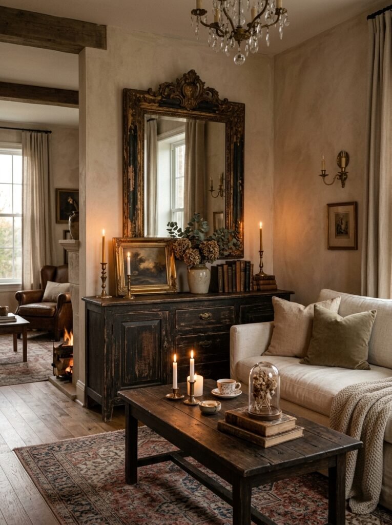 11. Vintage-Inspired Decor with Timeless Charm
