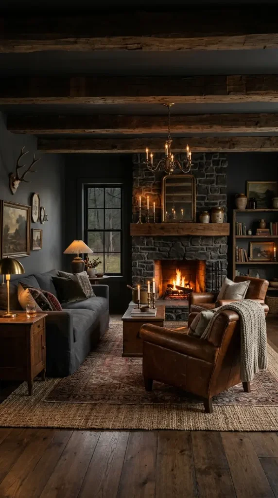 12. Moody Rustic Farmhouse Elegance