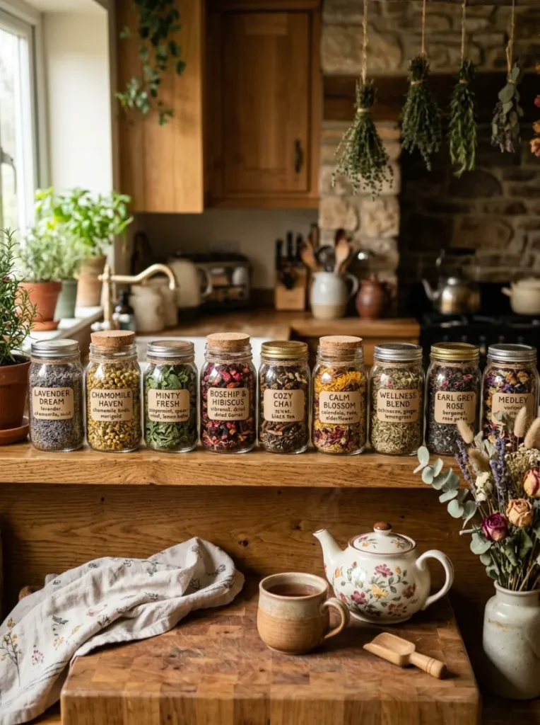 14. “DIY Tea Blend for Cozy, Relaxing Moments”