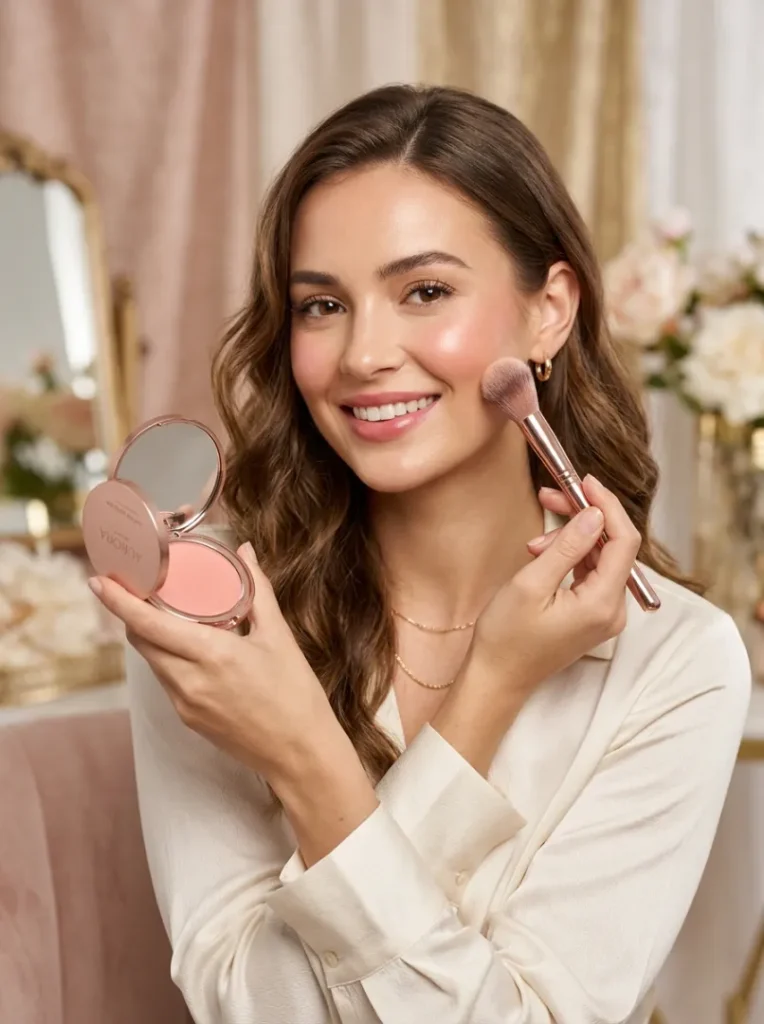 14 Satin Pink Glow Blush for Polished Finish