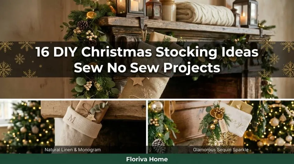 16 DIY Christmas Stocking Ideas Sew No Sew Projects for Every Crafter (Easy & Cute)