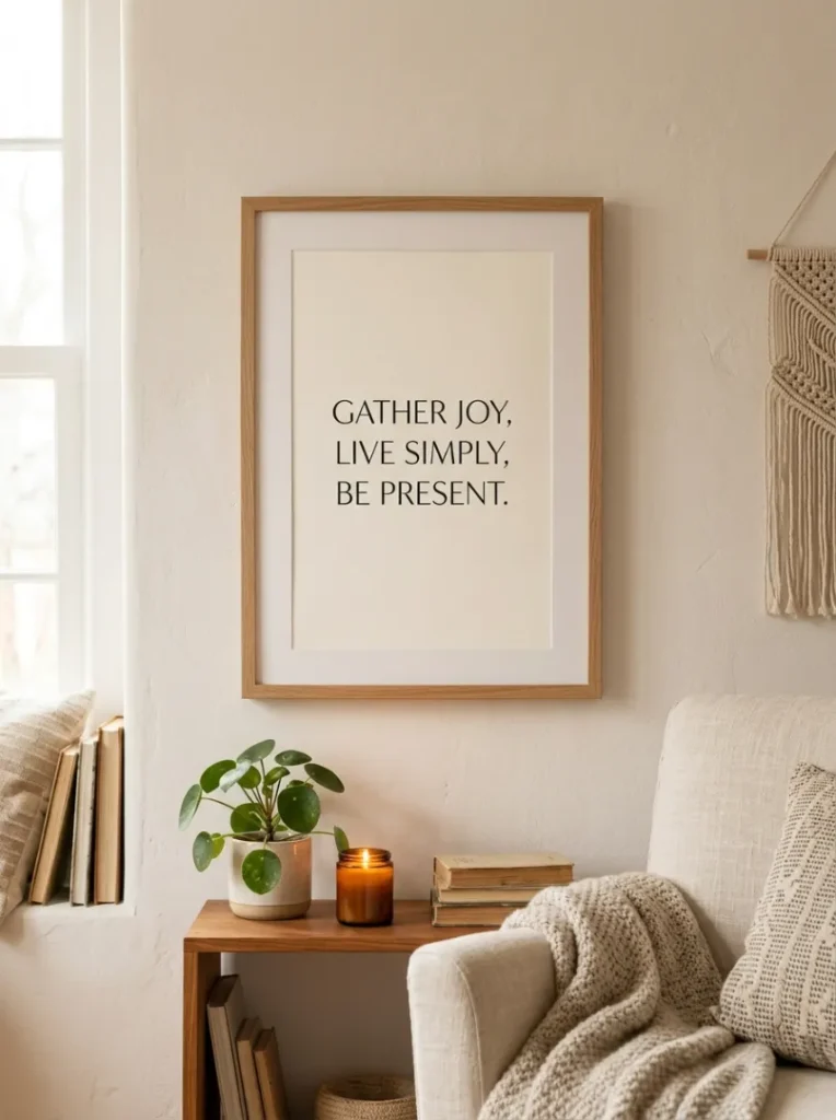 16. “Framed Quote That Reflects Your Love”