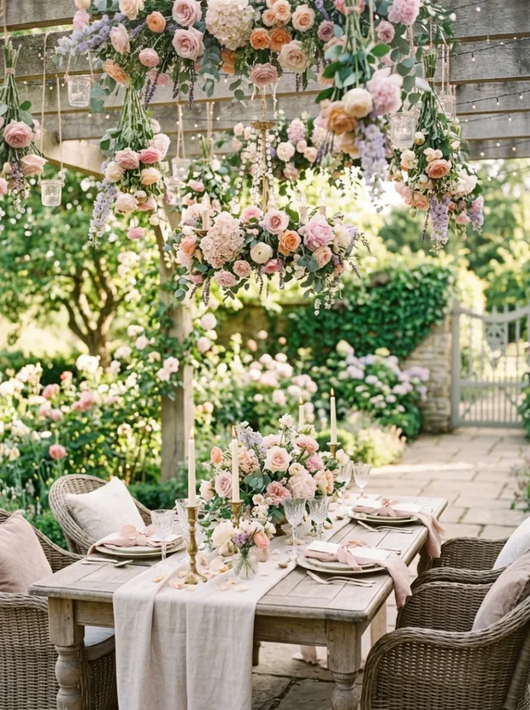 16 Garden Party with Hanging Florals