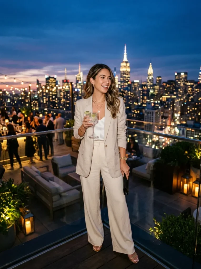 17. Structured Blazer for Summer Evenings
