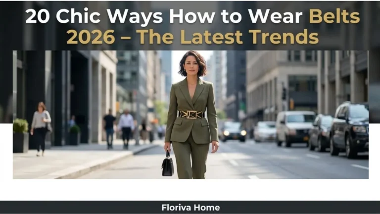 20 Chic Ways How to Wear Belts 2026 – The Latest Trends 