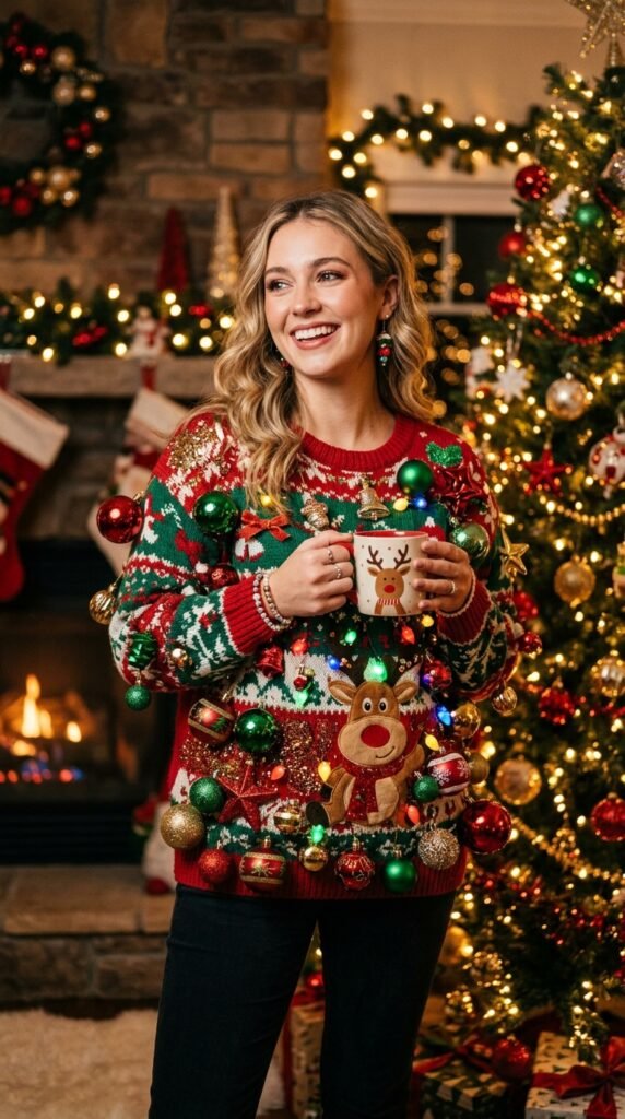 20: Ornament Overload Sweater