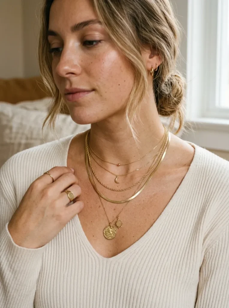 22. Layered Jewelry