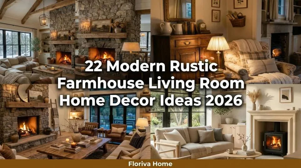 22 Modern Rustic Farmhouse Living Room Home Decor (Cozy & Stylish Ideas)