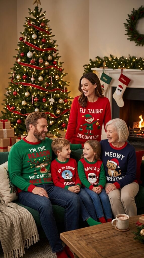 23: Family Matching Chaos Sweaters