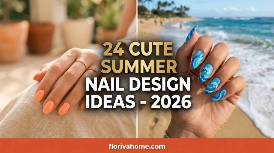 24 Cute Summer Nail Design Idea