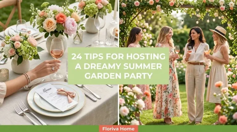 24 Tip that how to host a dreamy summer garden party