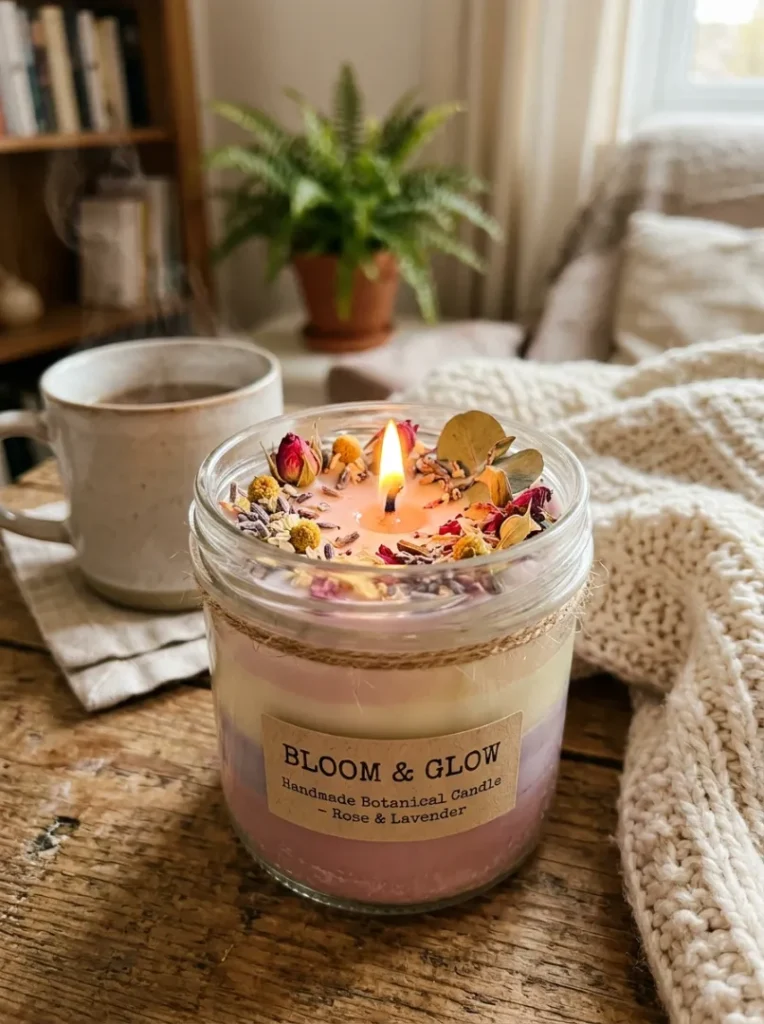 4. Scented Candle With a Personalized Touch of Love