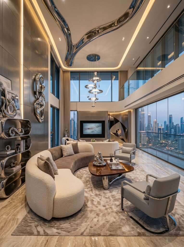 46. Reflective Chrome Accents