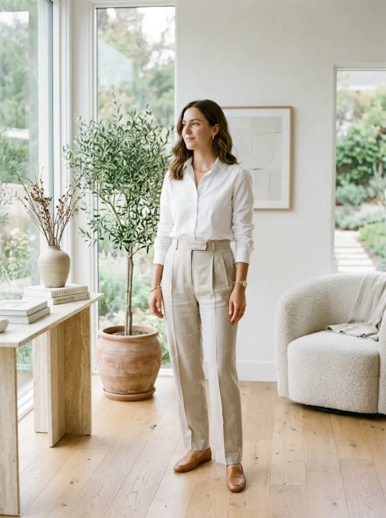 5. Crisp White Shirts as a Wardrobe Foundation