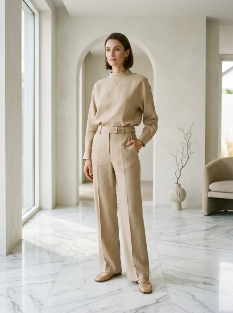 5. Neutral Monochrome Outfit Perfection