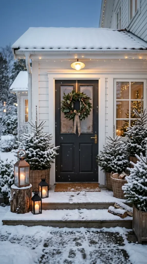 5. Scandinavian Winter Minimalist Entryway