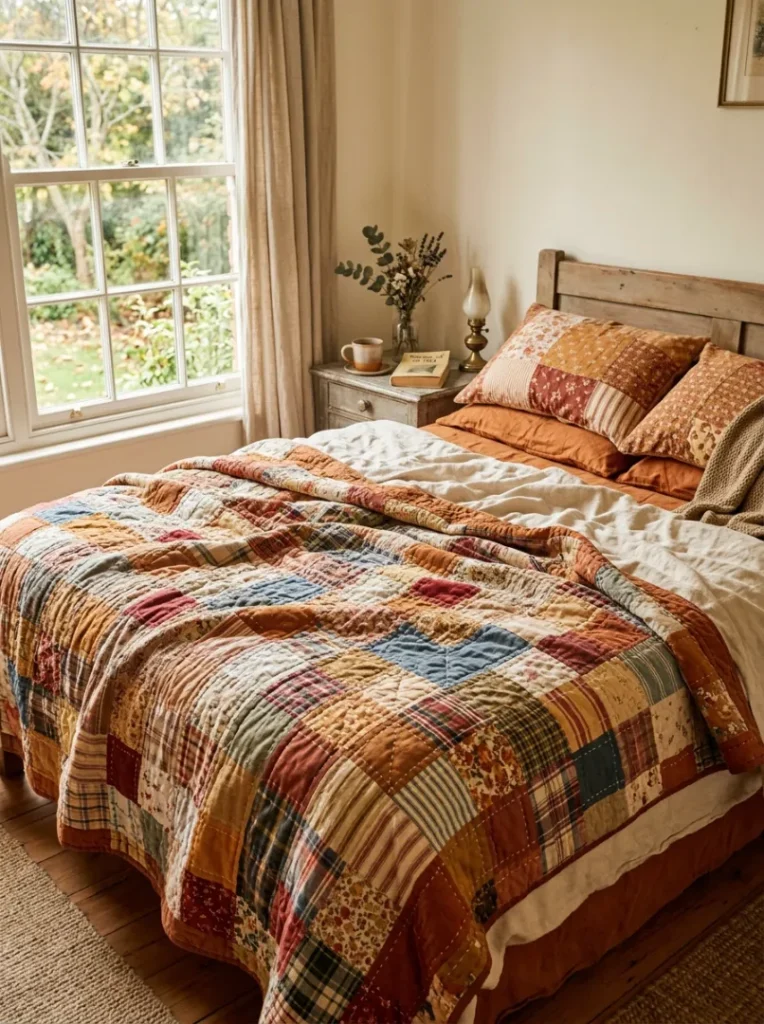 8. “DIY Memory Quilt Made From Special Fabrics”