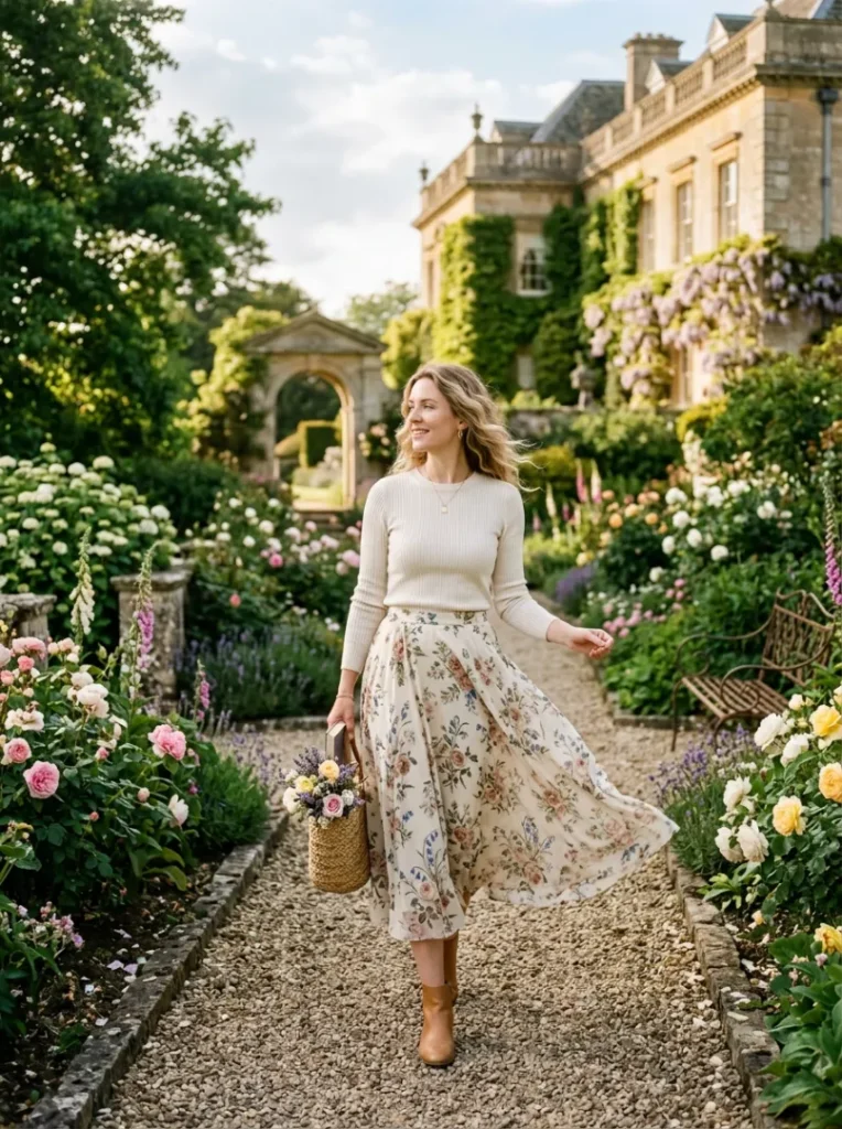 8. Midi Skirts for Graceful Movement