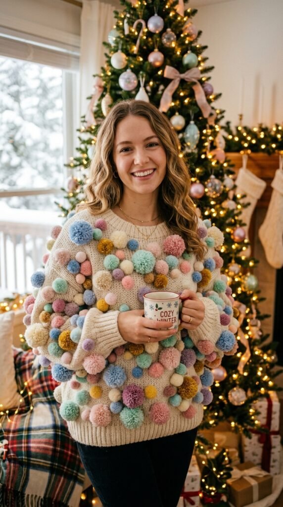 8: Pom-Pom Blizzard Sweater
