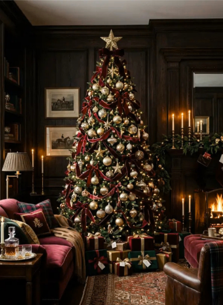 8. The Velvet Burgundy Holiday Tree