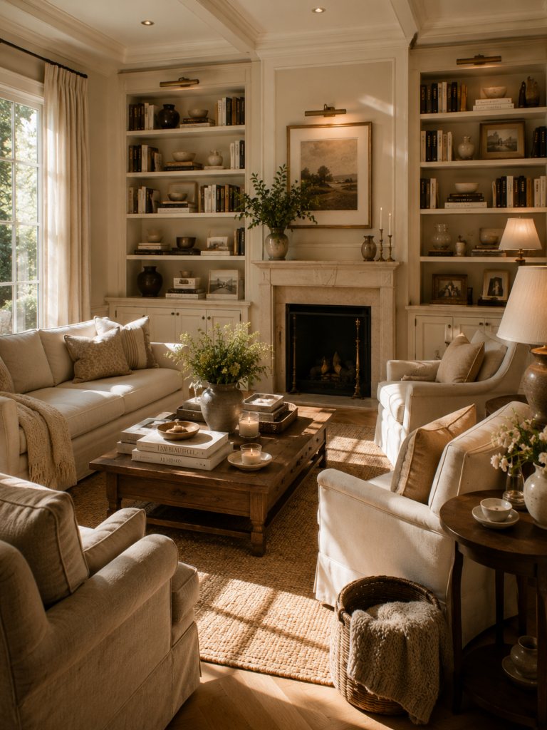 9. Built-In Bookshelves That Feel Sophisticated and Personal