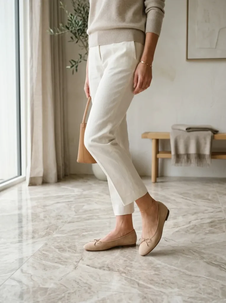 9. Classic Ballet Flats for Daytime Chic