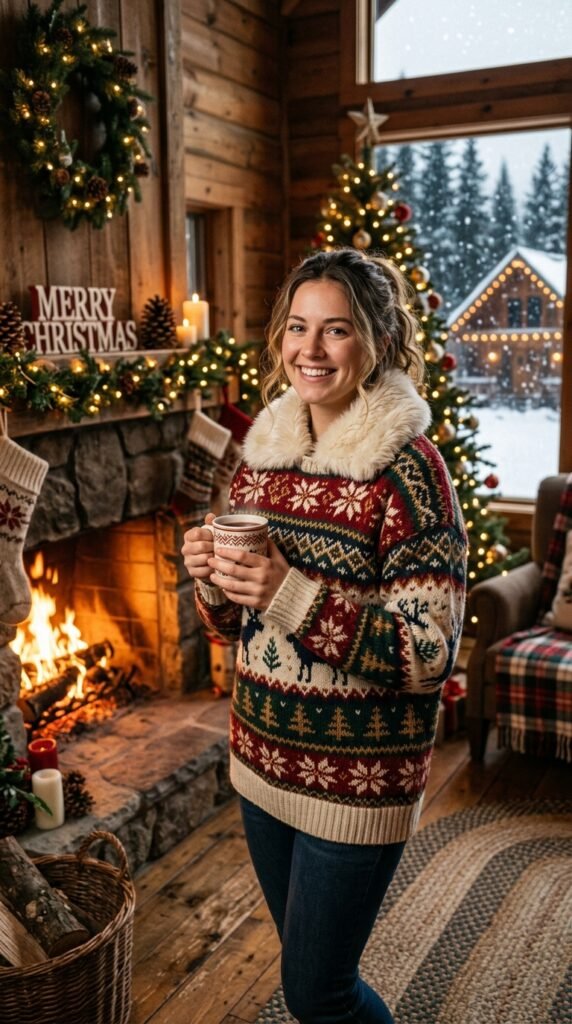 9: Retro Ski Lodge Sweater