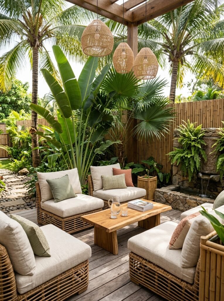 Tropical Resort Style Seating