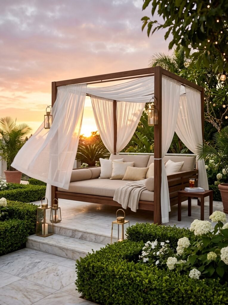 Luxury Canopy Daybed Retreat