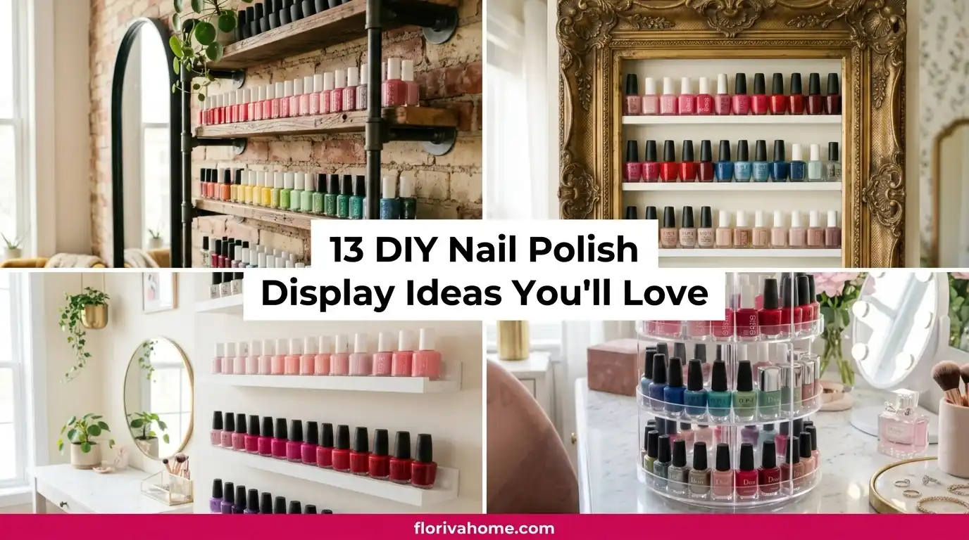 13 DIY Nail Polish Display Ideas You'll Love
