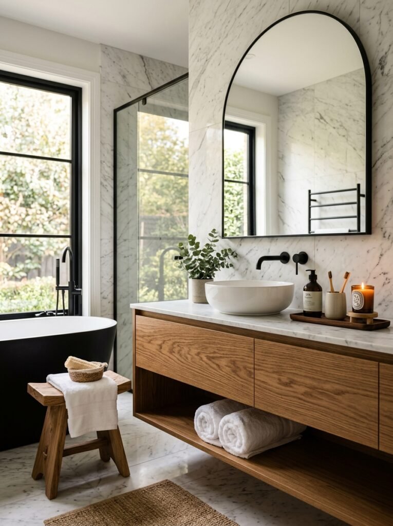 14. Incorporate Natural Wood Accents