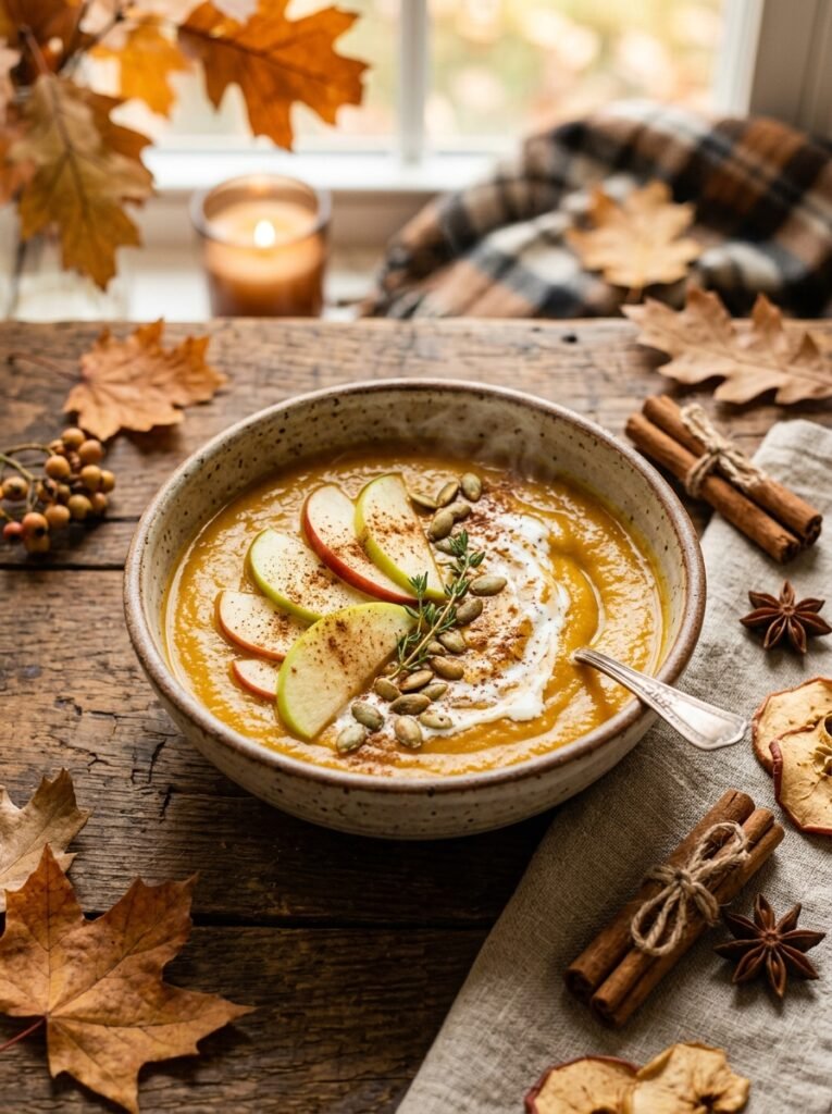 14. Pumpkin Apple Cinnamon Soup