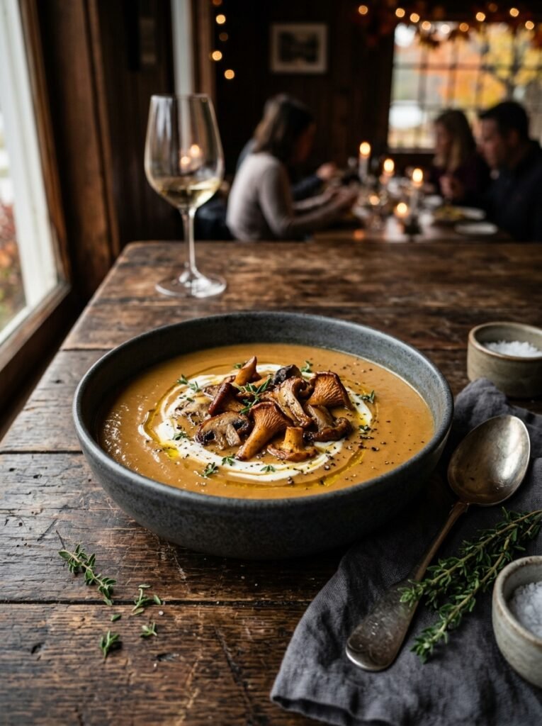 16. Pumpkin Mushroom Velvet Soup