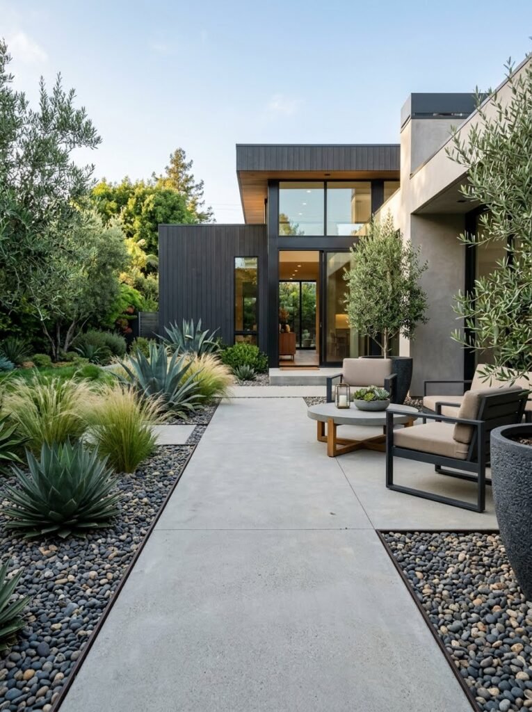 Idea 18: Concrete Patio With Indoor-Outdoor Connection
