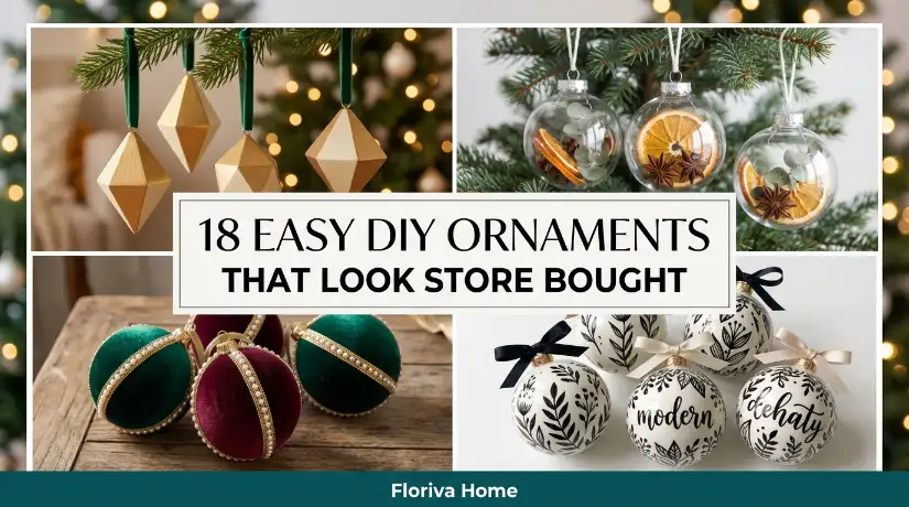 18 Easy DIY Ornaments That Look Store Bought