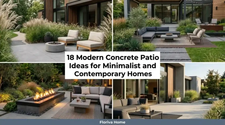 18 Modern Concrete Patio Ideas For Minimalist Homes