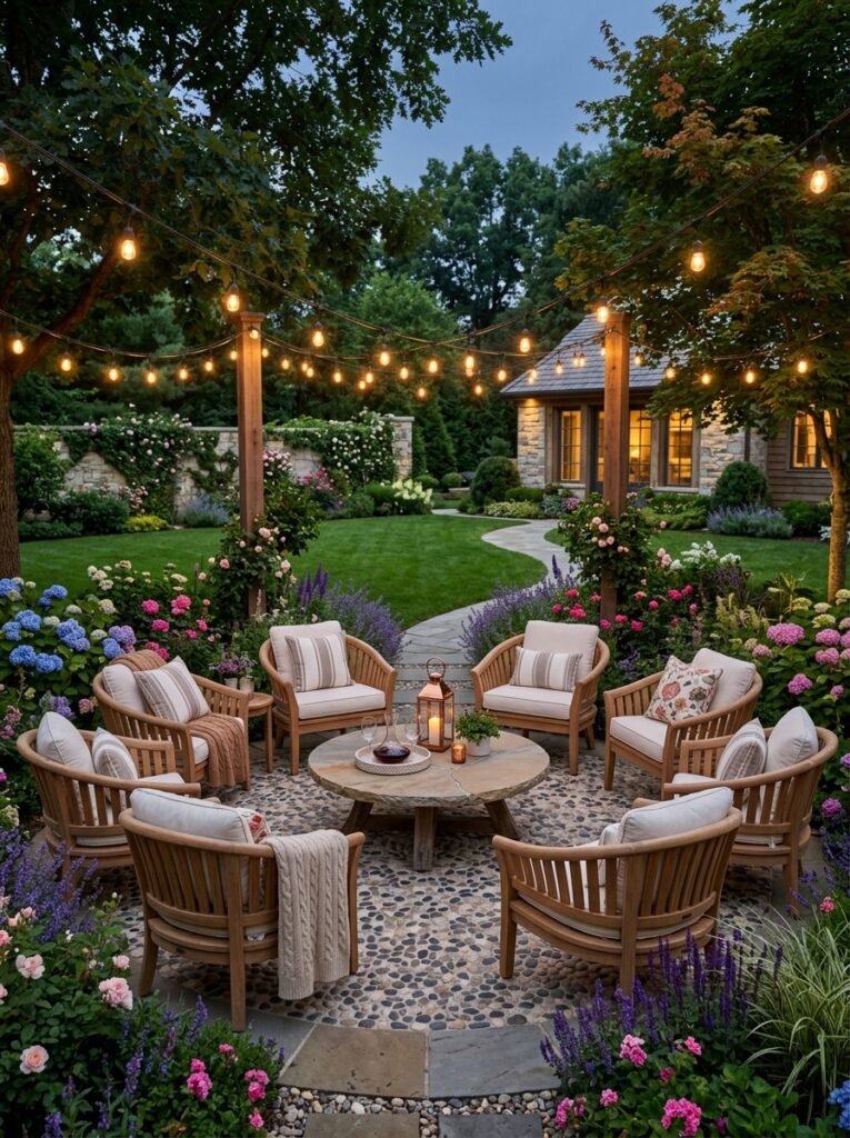 Circular Social Garden Seating