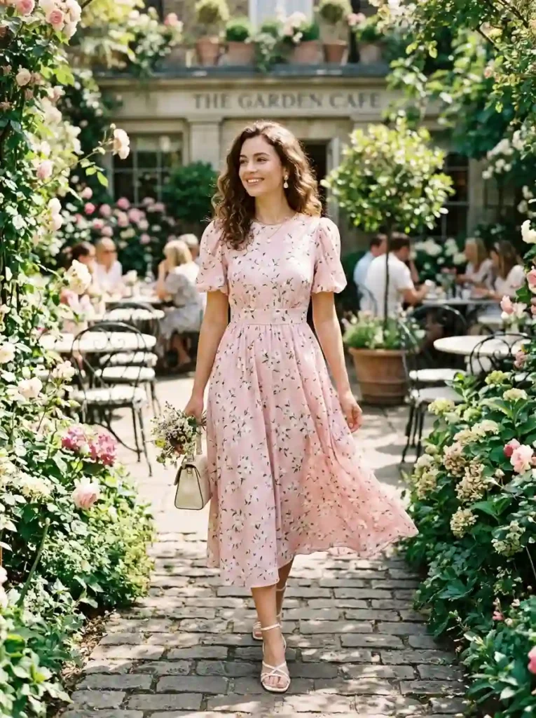2. Floral Dress Weekend Style