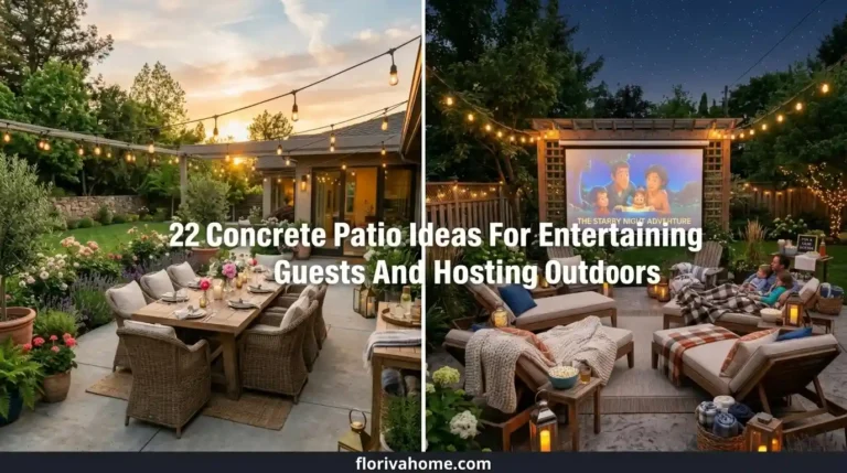 22 Concrete Patio Ideas For Entertaining Guests Outside