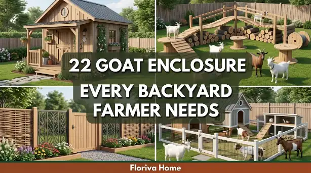 22 Goat Enclosure Ideas Every Backyard Farmer Needs