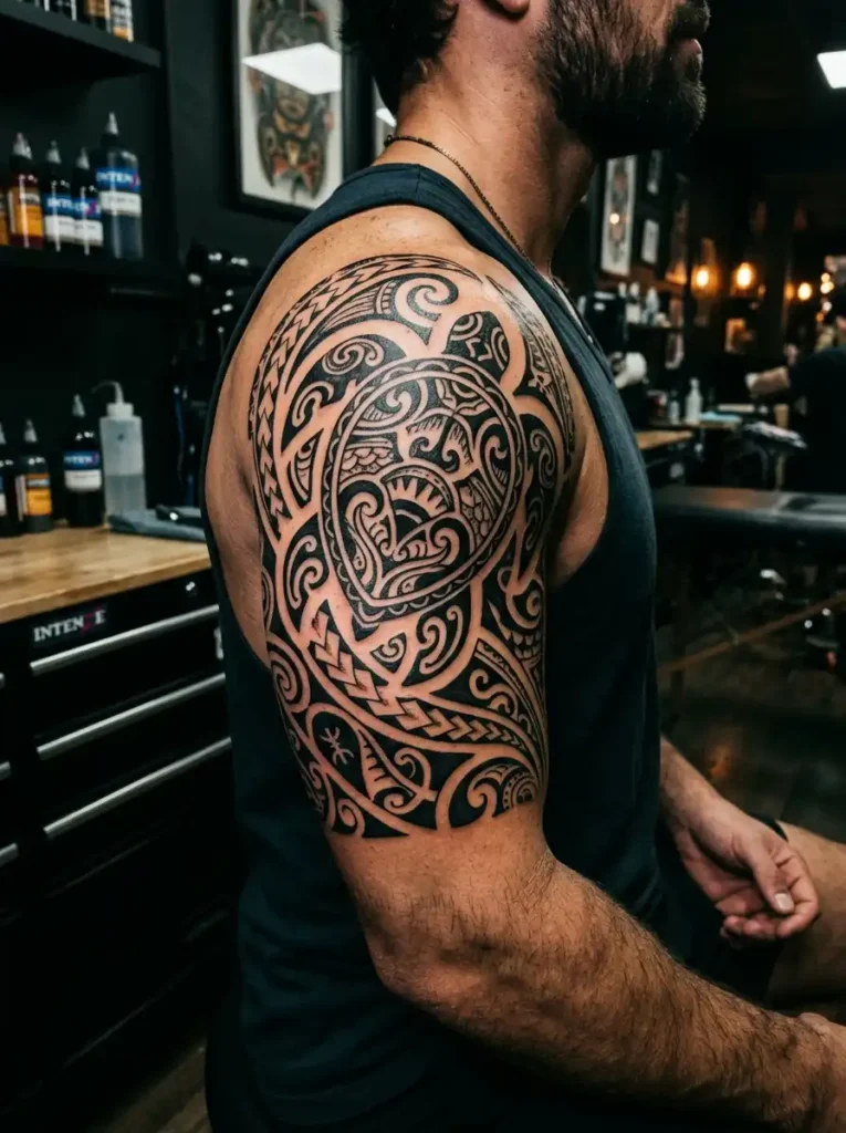 4: Hawaiian Honu Tribal Ink